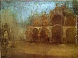 Nocturne Blue and Gold - St Mark's, Venice by James Abbott McNeill Whistler